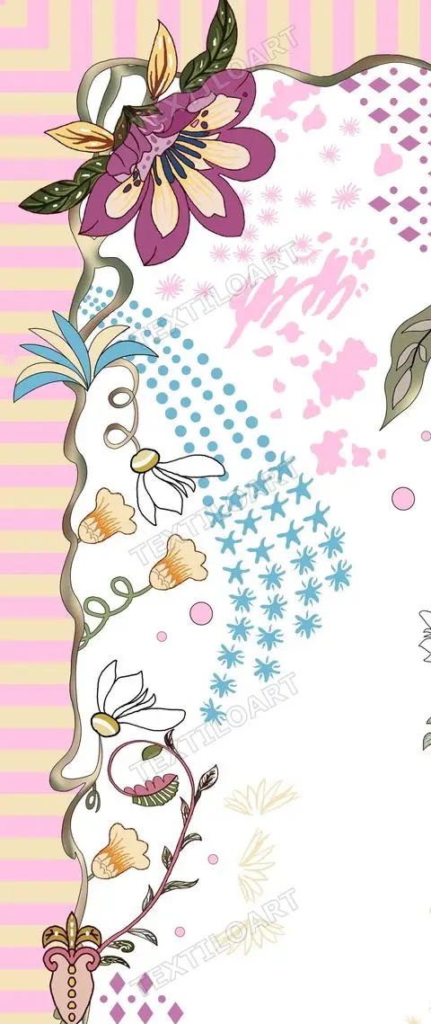 Floral Dupatta Panel 1