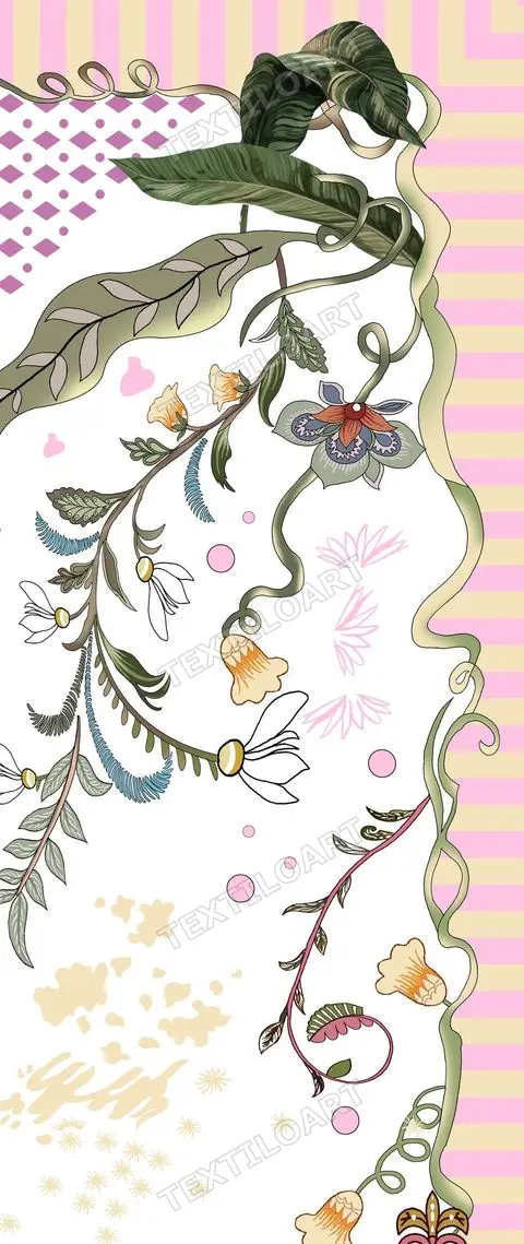 Floral Dupatta Panel 2